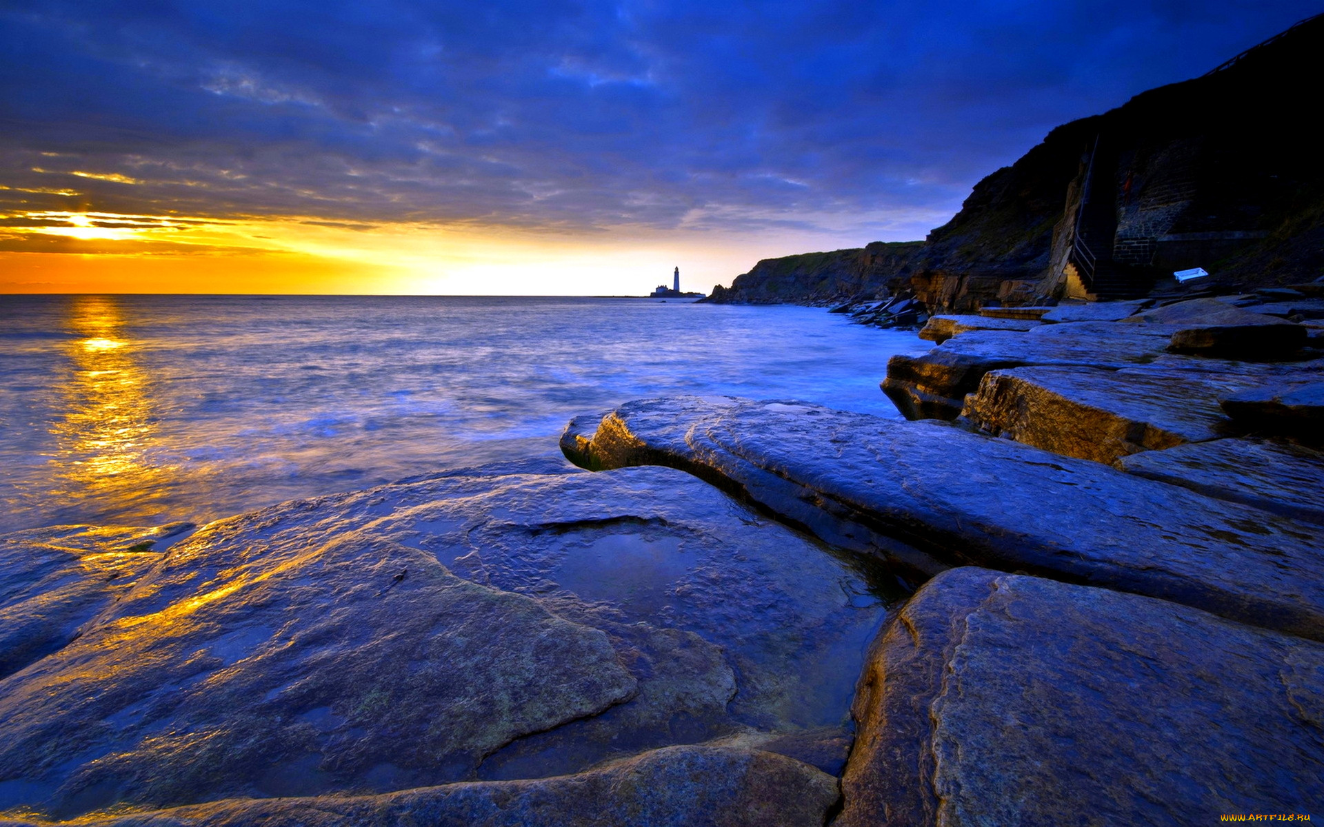 distant, lighthouse, , , , , 